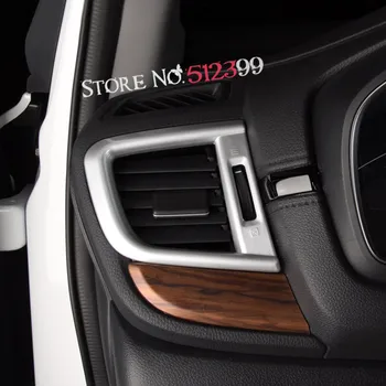 

2PCS ABS Matte Interior Front Side Air Vent Cover Trims for Honda CRV CR-V 2017 2018 Car accessories styling