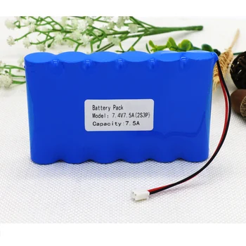 

KLUOSI 8.4V Battery 2S3P 7.4V/8.4V 7500mAh Lithium Ion Battery Pack with 5A BMS for Bicycle Headlights CCTV/Camera/ Toy Etc