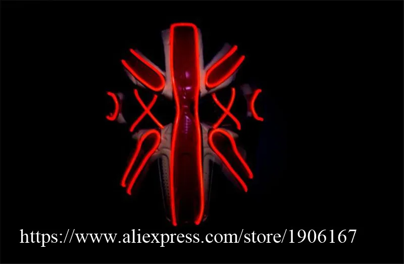New Year Flash El Wire Led Glowing Beauty Christmas Party Mask Hot Sale05