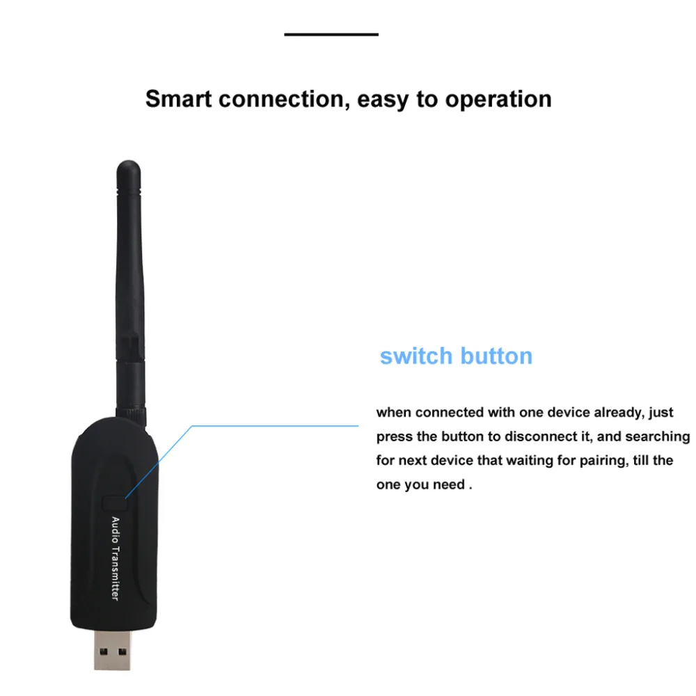 ANENG Bluetooth передатчик USB беспроводной Bluetooth 4,0 A2DP стерео музыка аудио передатчик Отправитель для портативных ПК ТВ динамик