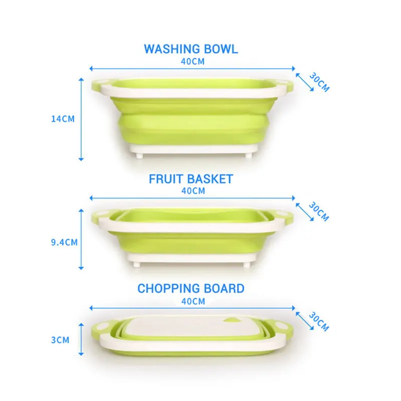 Складной дуршлаг, корзина для мытья овощей и фруктов, складная раковина, компактный дизайн
