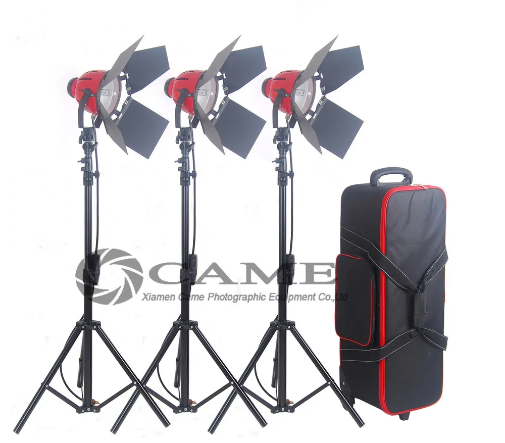 

3 x 800W Pro Red Head Redhead Spotlight Continuous Light Lighting