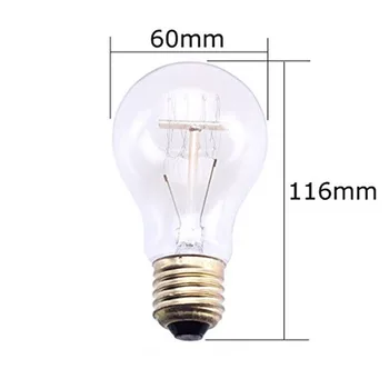 

A19 Incandescent Bulbs Vintage Edison Light Bulbs E27 Antique Light Clear Glass 40W 110V/220V Lamp Home Decoration DC120