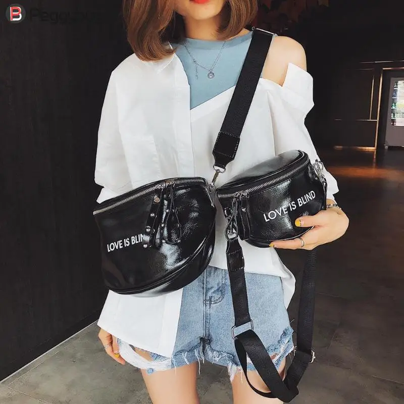 

2 Pcs Waist Bag Women PU Leather Belt Bag Hobos Shoulder Pouch High Quality Chest Packs Belt Bag new multi-function bag