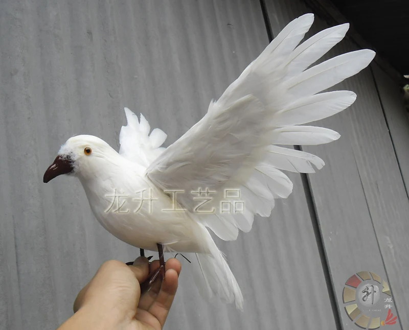big simulation Seagull toy foam/&fur wings seagull bird model about 55x30cm