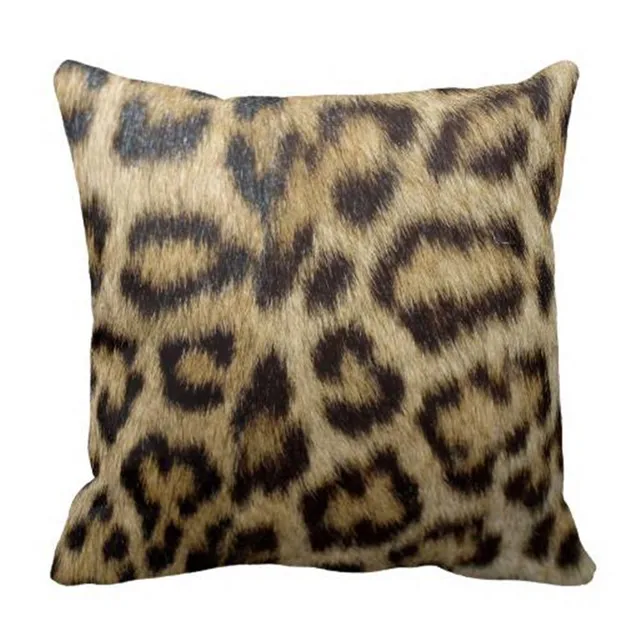 Buy Animal Design Plain Cotton Throw Pillow Covers Leopard Prints Cushion