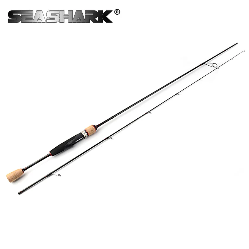 Seashark 1.91 м углерода ul спиннинг 2 раздела линии Вес 4 7lb приманки 1 6 г Baitcasting Рыбалка