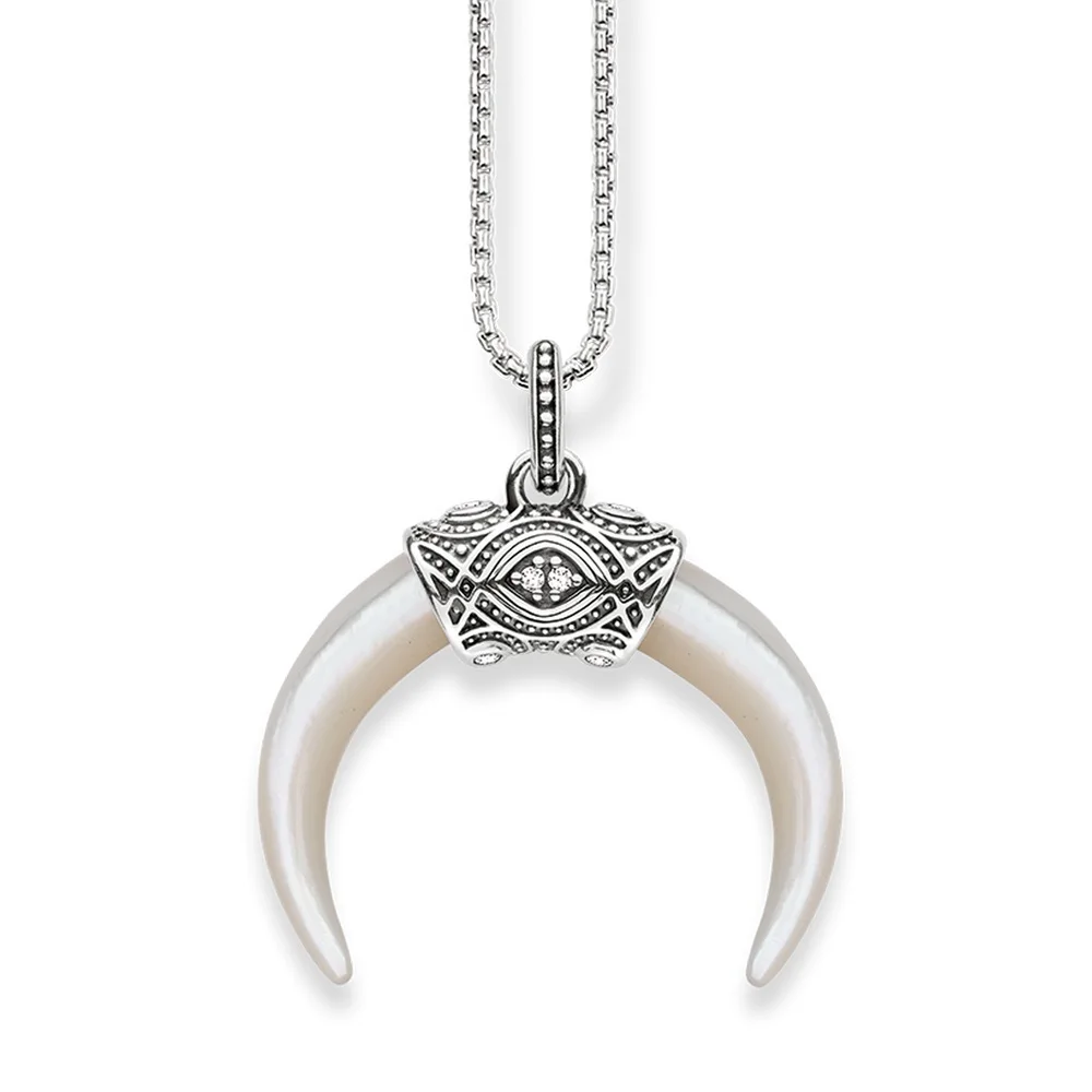 

White Maori Tiger Tooth Talisman Pendants Necklaces 925 Sterling Silver Glam Fashion Jewelry Gift For Women And Men Bijoux