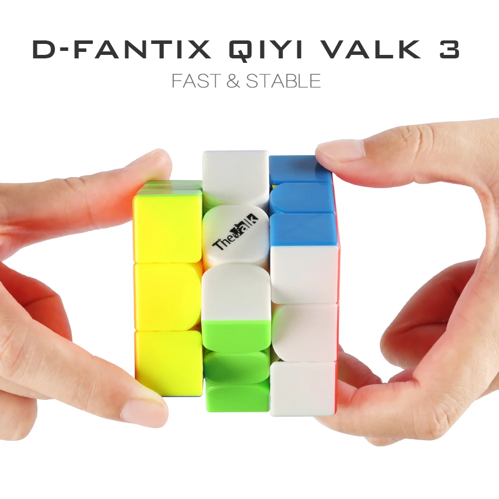 D FantiX QiYi Valk 3 скоростной куб 3x3 липкий волшебный 3x3x3 игрушка головоломка|speed cube 3x3|cube