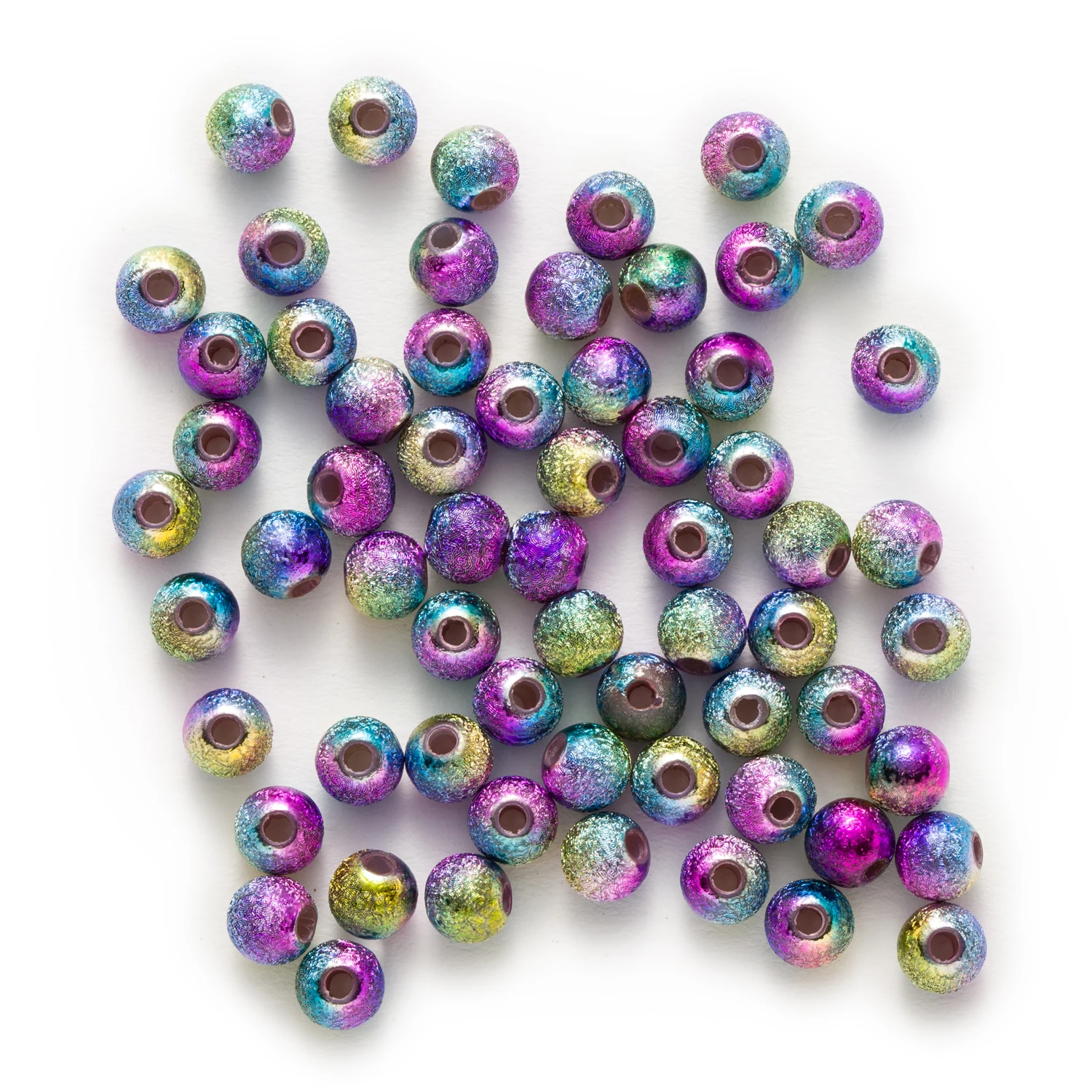 Multicolor Stardust Acrylic Round Chunky Findings Jewelry Making Women