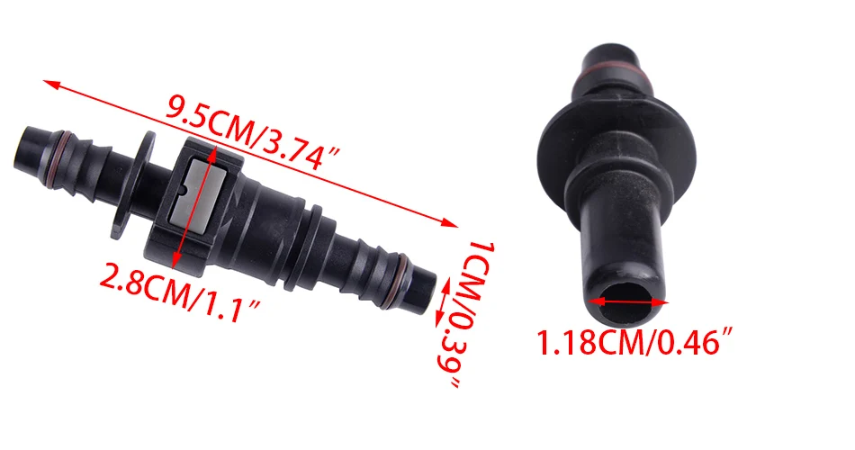 CITALL мужской 11,8 мм SAE& Female 3/" 10 мм прямой быстросъемный соединитель для нейлоновой топливной линии резиновый шланг муфта