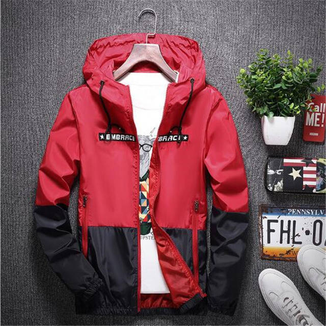 CASUAL PATCHWORK HOODED JACKET (5 VARIAN)