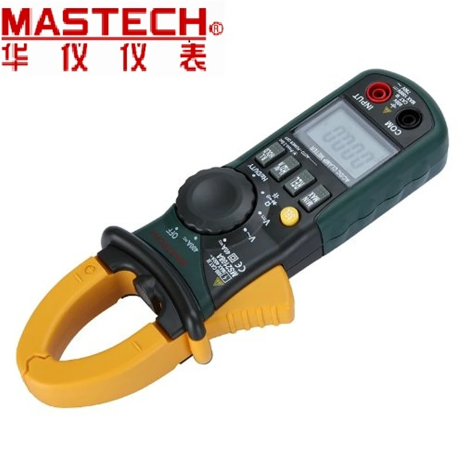 Mastech MS2108 Digital AC/DC Clamp Meter Multimeter LCD Display True RMS Auto/Manual Range Current Voltage Frequency Meter Mastech MS2108 Digital AC/DC Clamp Meter Multimeter LCD Display True RMS Auto/Manual Range Current Voltage Frequency Meter
