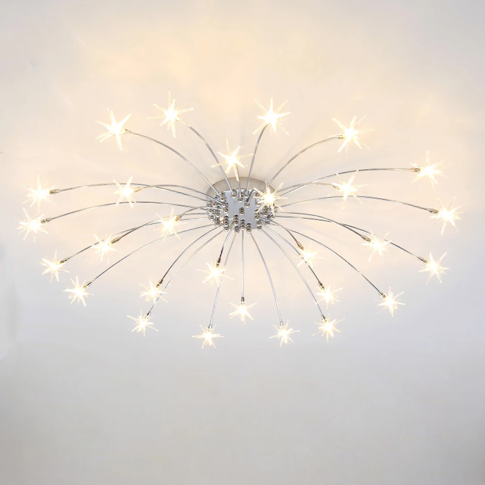 Современный минималистичный потолочный светильник для гостиной романтическая детская спальня лампа G4 светодиодный потолочный светильник Внутреннее освещение, люстры