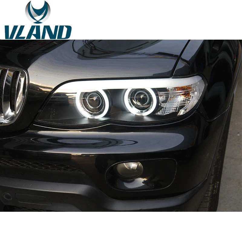 VLAND завод для Автомобильная фара для E53 фар 2003-2006 для X5 светодиодный головной свет H7 ксеноновые линзы Plug And Play+ Водонепроницаемый 35 Вт