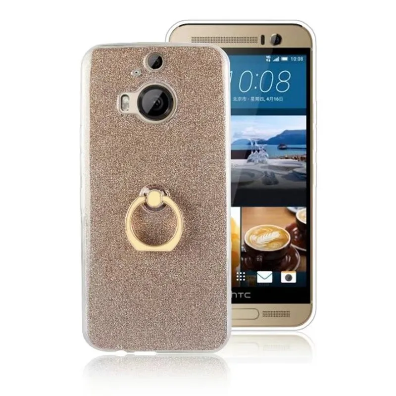 Роскошный блеск Bling мягкий чехол для HTC один M8 M10 стенд держатель крышки