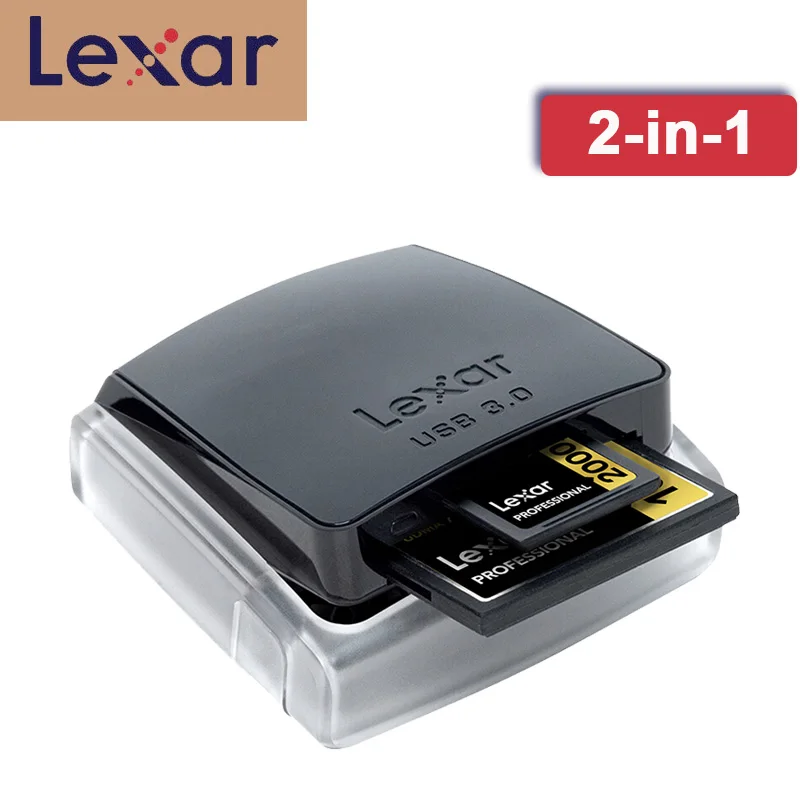 

Lexar Smart multi SD Memory card Reader USB 3.0 Dual-Slot Reader SD Card Adapter Cardreader For SD SDHC SDXC SD UHS-I UHS-II