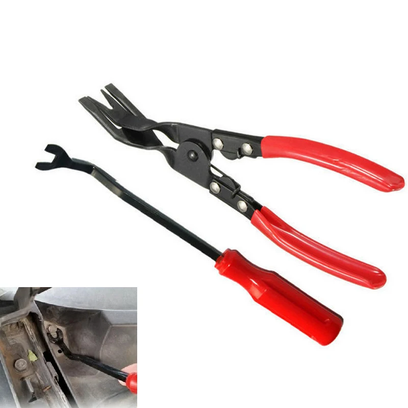 2Pcs Car Door Upholstery Remover Card Panel Door Upholstery Trim Clip