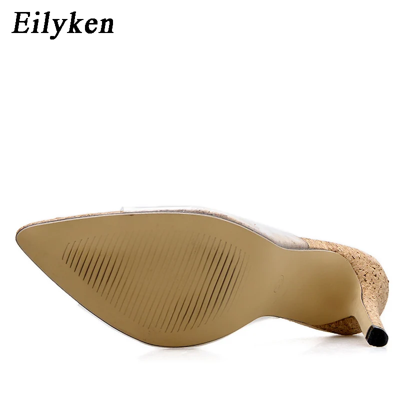 Eilyken/Новинка 2021 года Летние женские шлепанцы Прозрачная обувь из ПВХ Женская