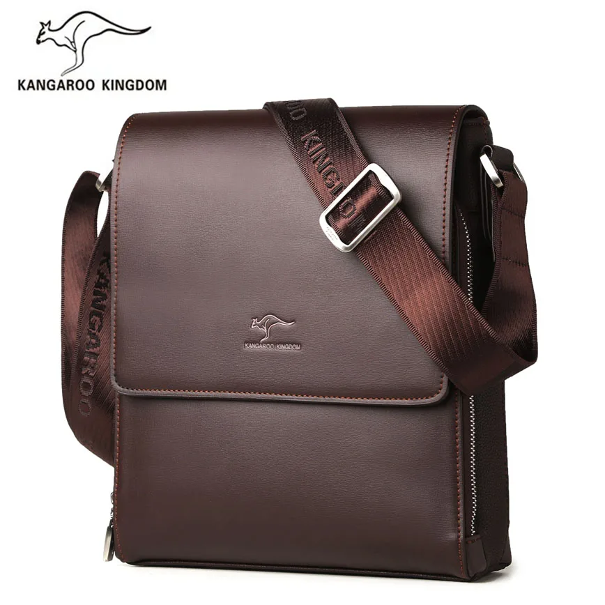 

Kangaroo Kingdom Fashion Men Bag Split Leather Business Male Crossbody Shoulder Messenger Bags