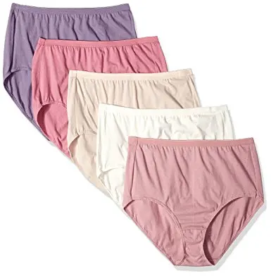 

S,M,L,XL,2XL,3XL,4XL,5XL Plus Size Women's Cotton Briefs Lady's Underwear Panties 100%Cotton 6-pack multi-colors