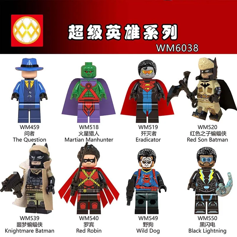 

Selling Super Hero Star Wars Questioner Nightmare Batman Model Mini Building Block Toys for Children Compatible Lgoing JM117