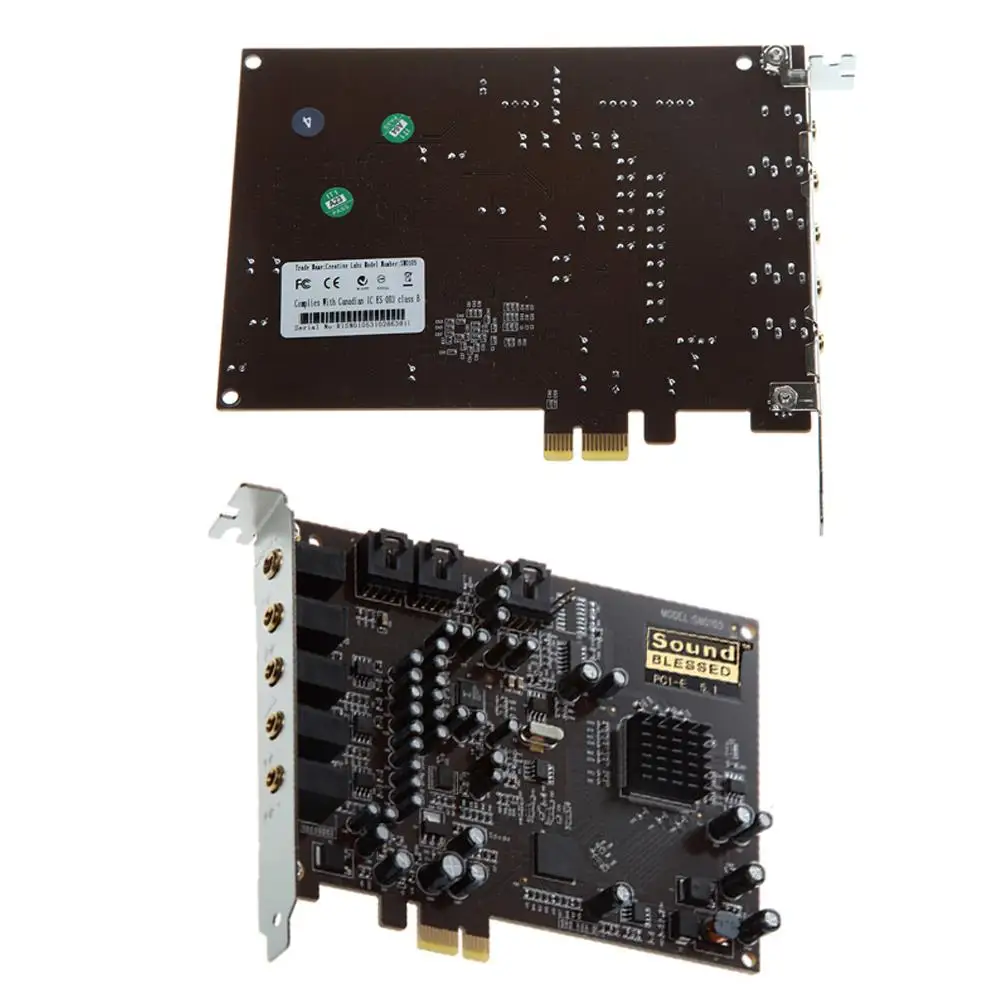 

PC Computer PCI-E 0105 Chip 501 Sound Track DirectSound 3D Desktop Audio Card