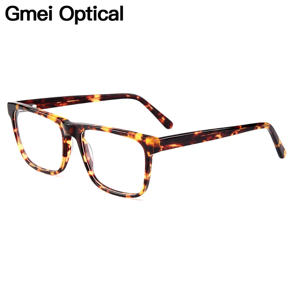 

Gmei Optical Acetate Square Full Rim Men Optical Glasses Frames Women Myopia Presbyopia Glasses Frame With Spring Hinges YH6023