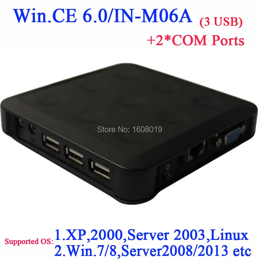N380 rdp облако терминал с 2 com поместить win. CE 6.0 черный windows и linux поддержки сервера