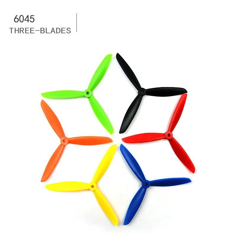 rc airplane drone parts quadcopter multicopter 6inch 6045 3blades propllers for fpv race drone 10 pcs