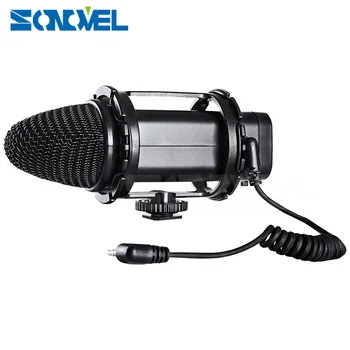 

BOYA BY-V02 Compact External Stereo Video Microphone for Canon Nikon DSLR Camera 5D Mark III 6D 600D Nikon D800 Audio Recorders