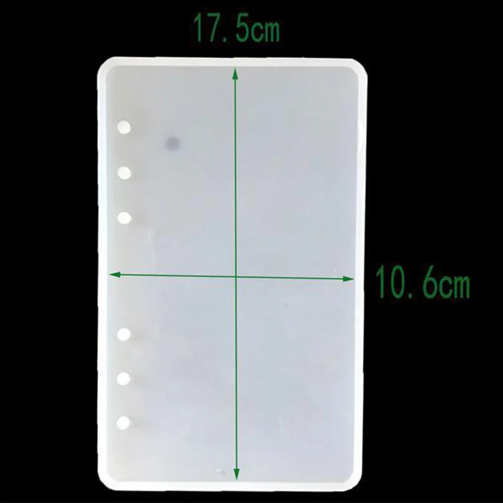 Epoxy Resin Clear Nontoxic Silicone Cover Making Non-stick DIY Heat Resistant Reusable Safe Notebook Mold Easy Clean Jewelry