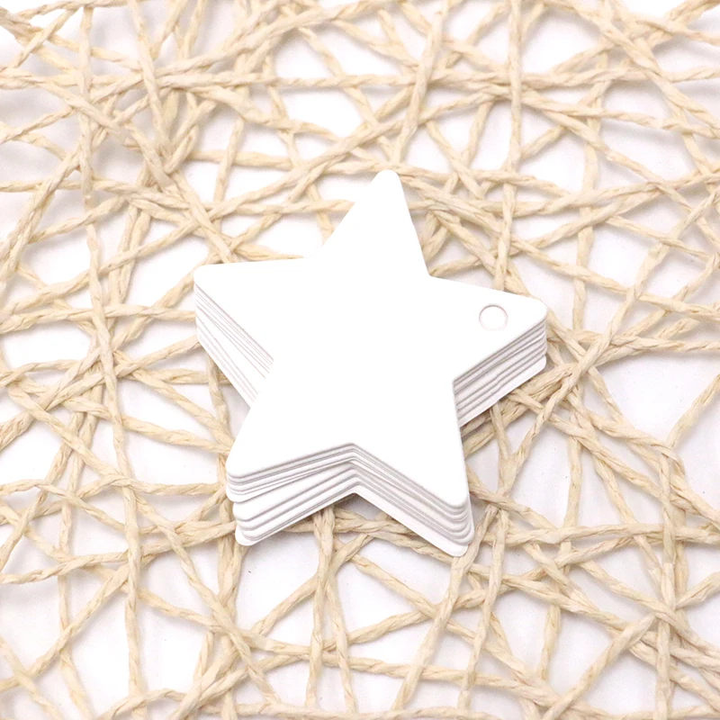 High Quality Classical Jewelry Price Tags Black/White/Light Brown Star Cards 6.3x6.3cm 100pcs/lot DIY for Clothes&ampToy | Украшения и