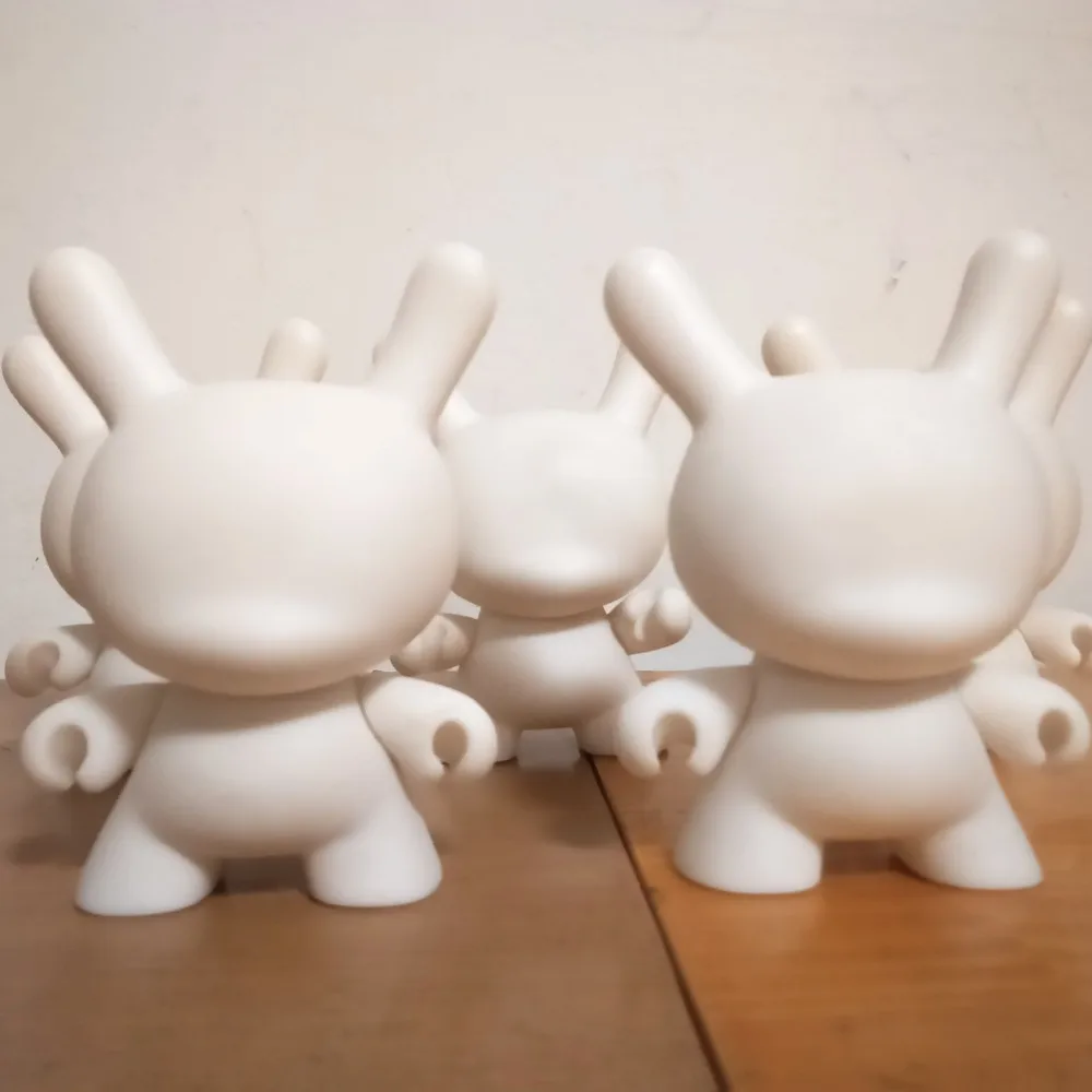 Оптoвaя прoдaжa 5 шт./компл. 4 дюйма Kidrobot Dunny DIY Краски фигурку белый Цвет упакованный в Opp пакете(пакет из неориентированного полипропилена