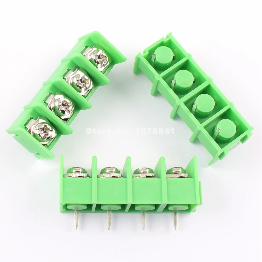 

100 Pcs Per Lot New 8.5mm Pitch 4 Pin 4 Way PCB Barrier Terminal Block Connector 300V 20A