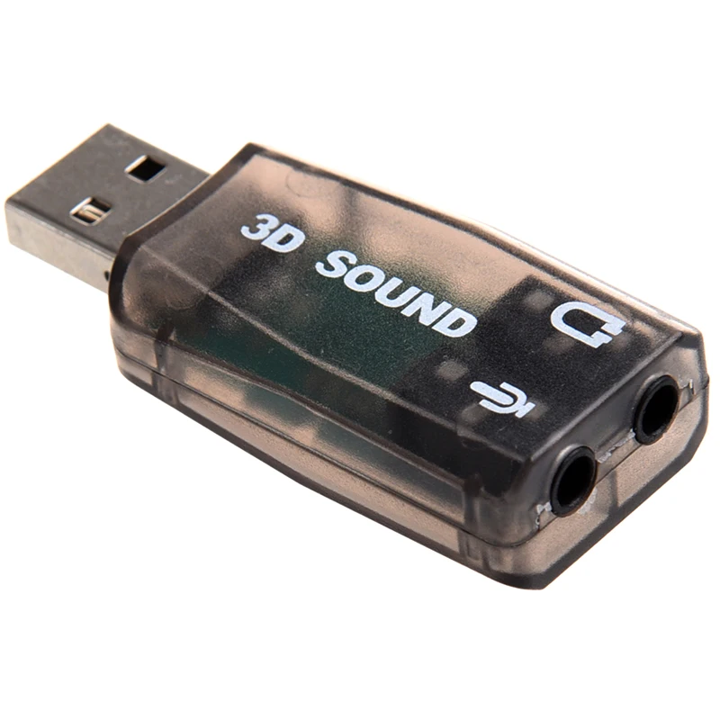 Мгновенно внешний 5 1 USB 3D Аудио Звуковая карта адаптер для ПК настольного