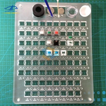 

[HFSECURITY] DIY Keyboard Axis Oiling Plate for Mechanical Keyboard Blue Brown Red Gray Green White Axis Acrylic Oil Board