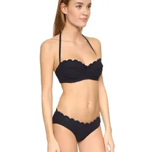 Комплект бикини Новые Дизайн Falbala Купальщица Push Up Купальники для малышек Для женщин Traje de bano Mujer пляжная одежда Трусики бикини