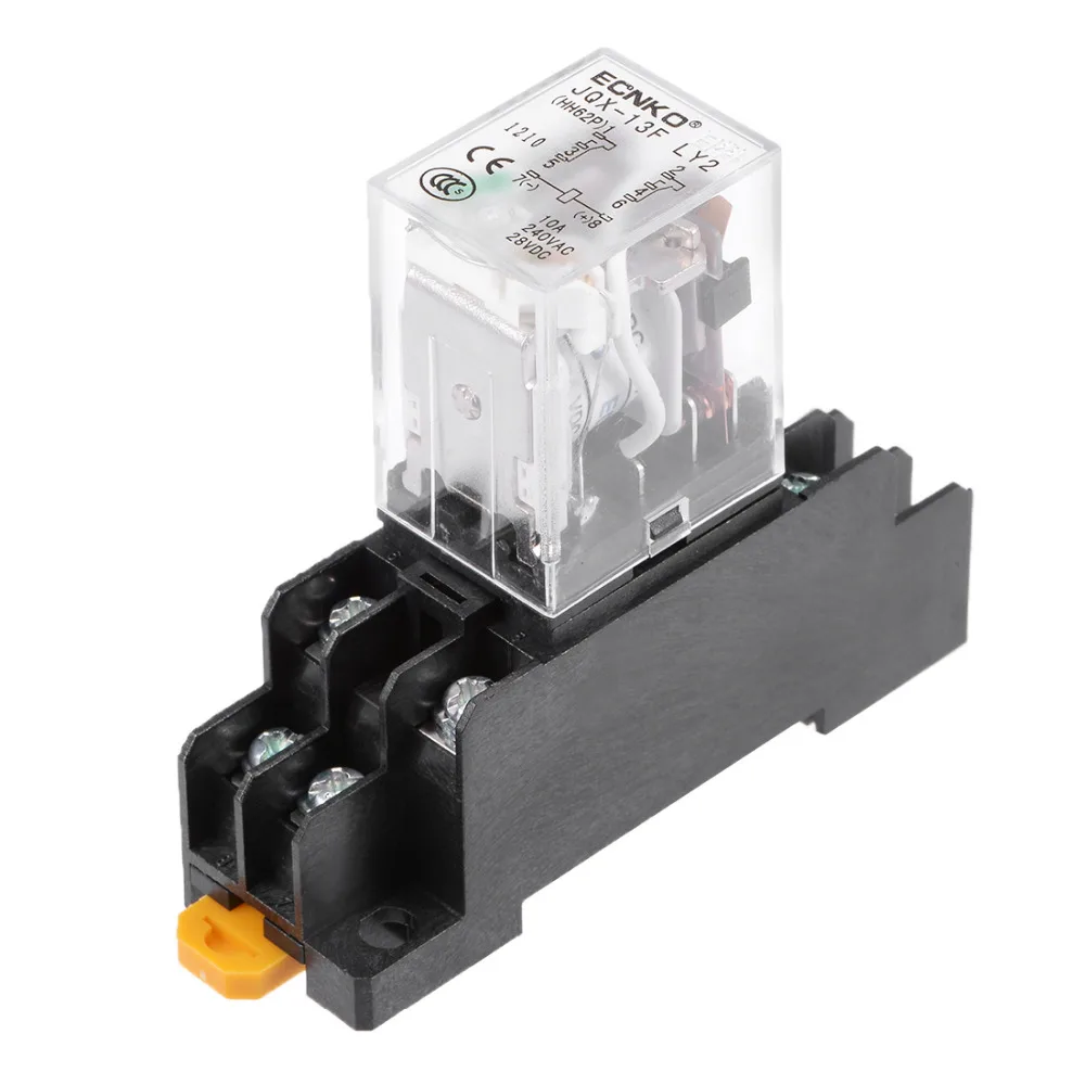 Uxcell 8Pins Electromagnetic Relay DC 24/36V or AC 110/380V Coil DPDT