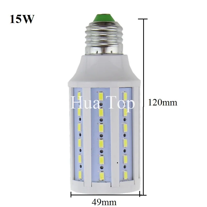 Лампада 15 Вт 60 SMD 5730 чип светодиодная лампа E27 B22 лампочка 110 В/220 В теплые холодный белый высокий световой Spotlight энергосбережения