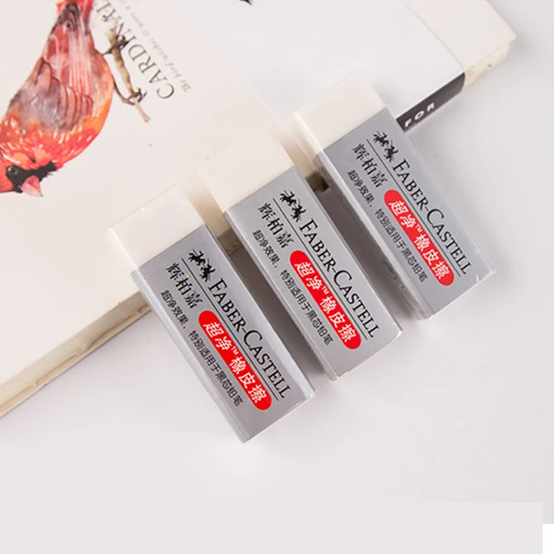 3 шт./лот цветные Ластики для карандашей Faber Castell новинка школы специально