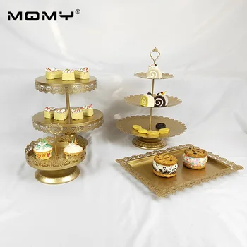 

4pcs Hanging Fancy New Design Fashion Wholesale Cake Stand Crystal Wedding