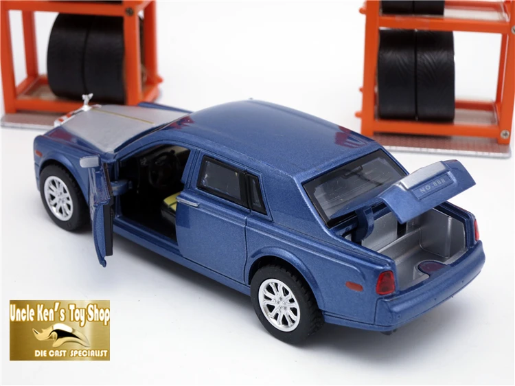Коллекционные литые модели Rolls Royce, литые автомобили, брендовые металлические игрушки для детей со звуком/светильник/функция оттягивания