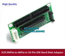 Wholesale SCSI SCA 80 Pin to 68 Pin to 50 Pin IDE Hard Disk Adapter Converter Card Module Board Card For Hard Disk 1pcs/lot Wholesale SCSI SCA 80 Pin to 68 Pin to 50 Pin IDE Hard Disk Adapter Converter Card Module Board Card For Hard Disk 1pcs/lot