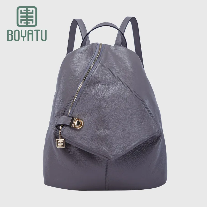 BOYATU Sac A Dos Genuine Leather Women Small Mini Backpacks School bags for Girls Fashion 2017