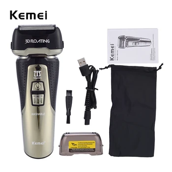 

Electric Rechargeable Washable Foil Shaver For Men Razor Beard Hair Trimmer Face Care Facial Cleaning Devices with LED Light