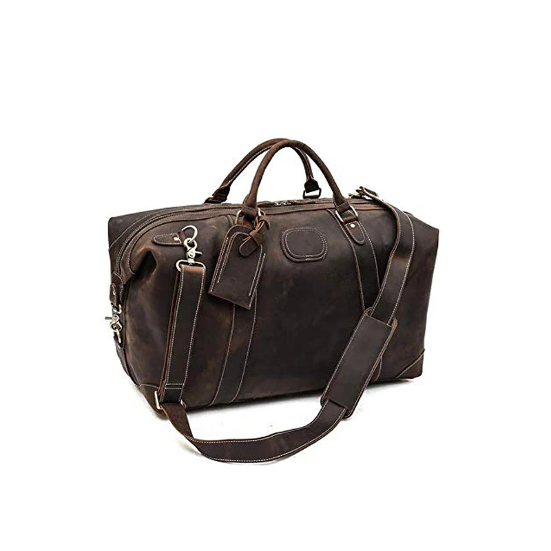 ROCKCOW кожаная сумка ручной работы с натуральным лицевым покрытием большая итальянская кожаная дорожная сумка мужская сумка Weekender