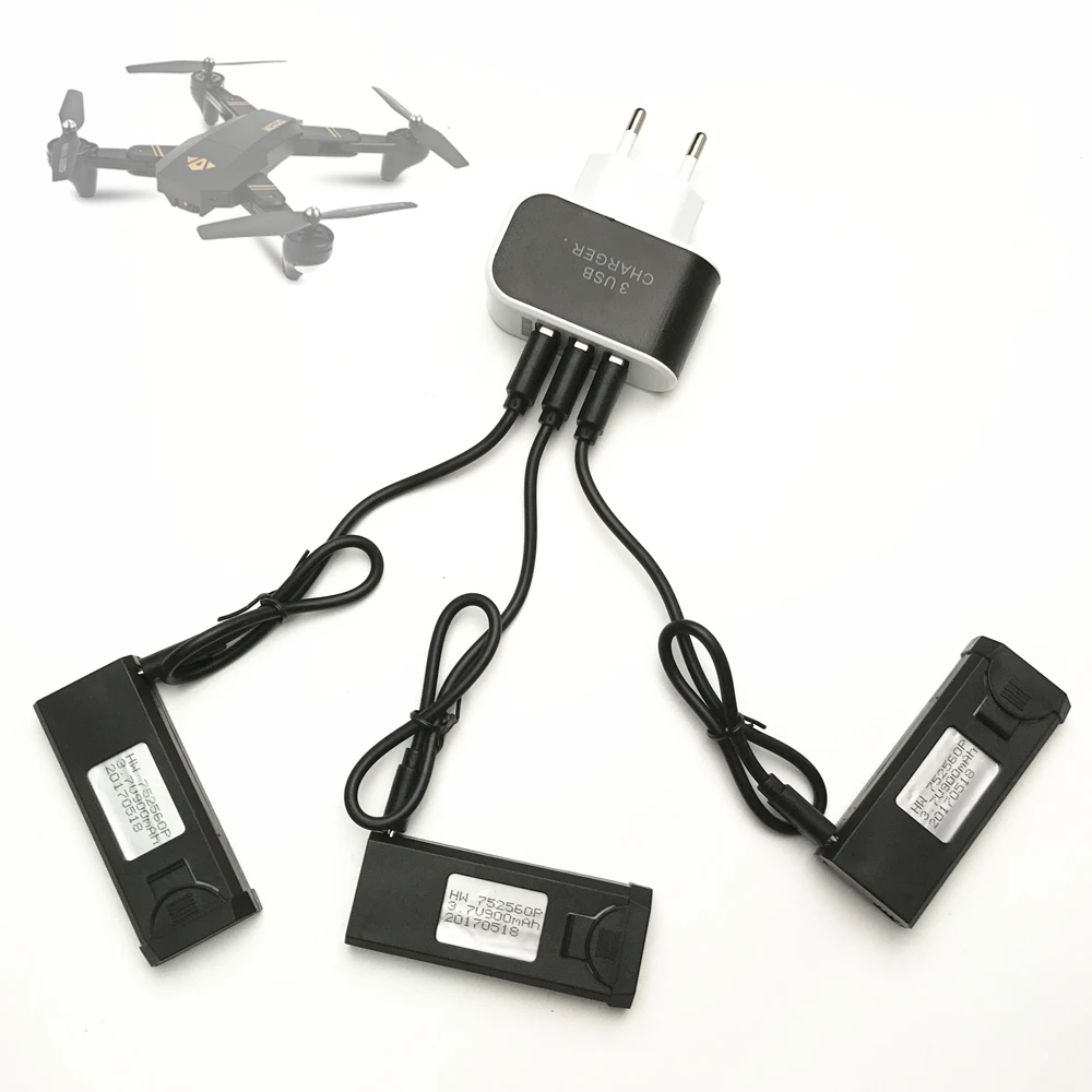 Limskey 3 шт. 7 в 900 мАч 30C Lipo аккумулятор аксессуар для TIANQU VISUO XS809W XS809S XS809HW XS809