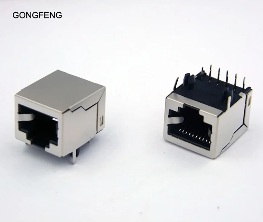 

Special Wholesale GONGFENG NEW RJ48 Network Connector 10P10C Shielding Socket 10 core Copper shell Crystal Female 100PCS/lots
