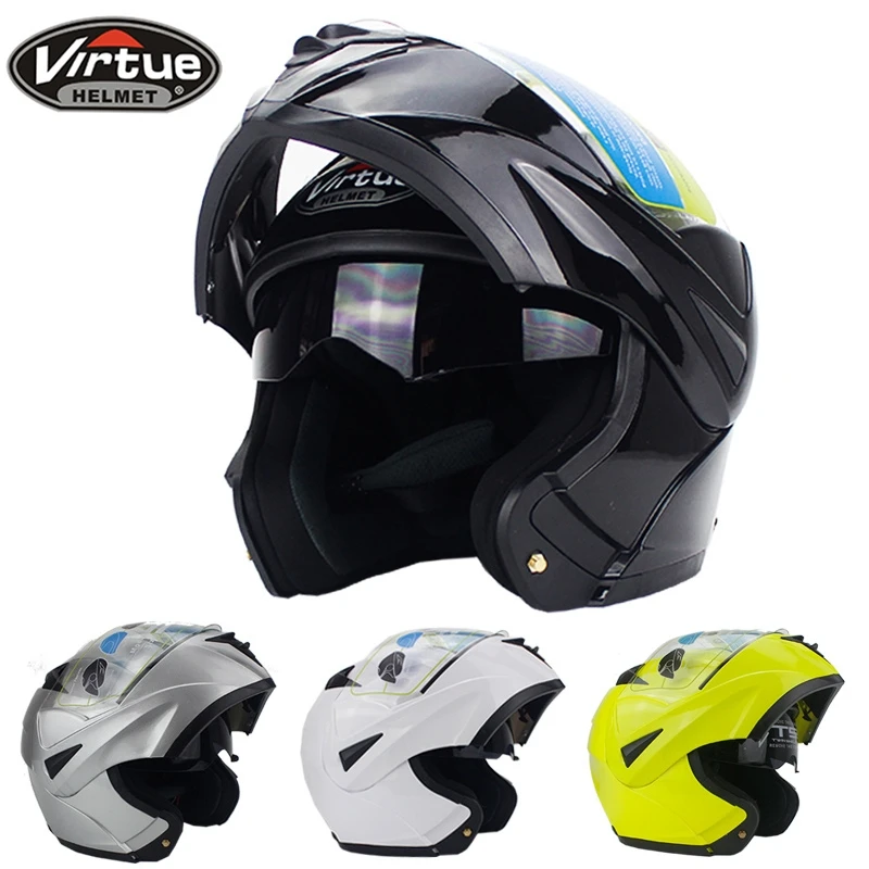 

Fashion Design Full Face Racing Helmets flip up motorcycle helmet with inner sun visor DOT